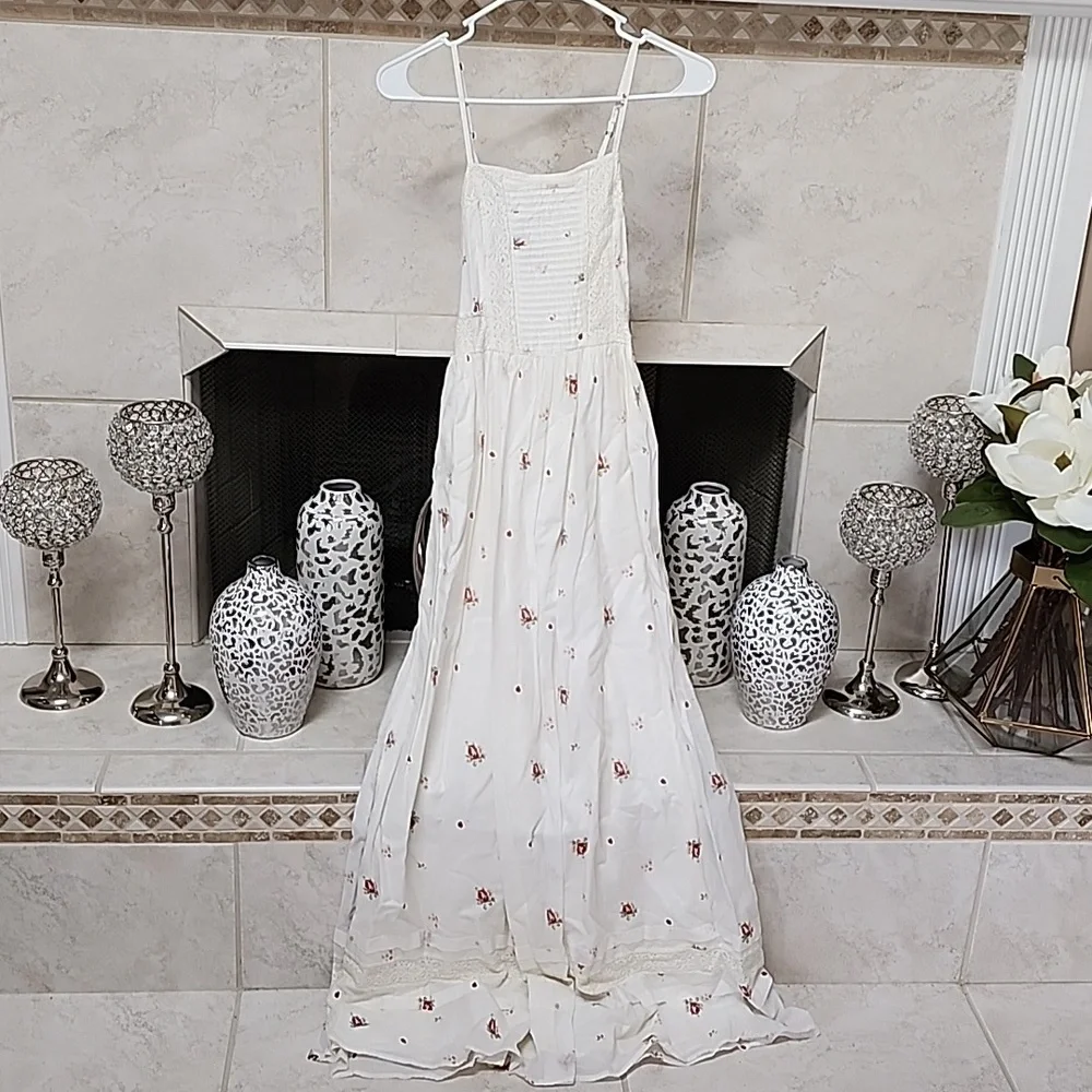 🌹 ABERCROMBIE Floral Cotton Maxi Dress 🌹